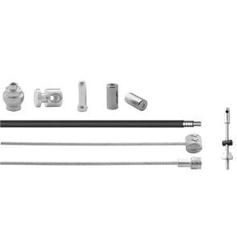 Elvedes remkabel achter + inbus RVS zwart
