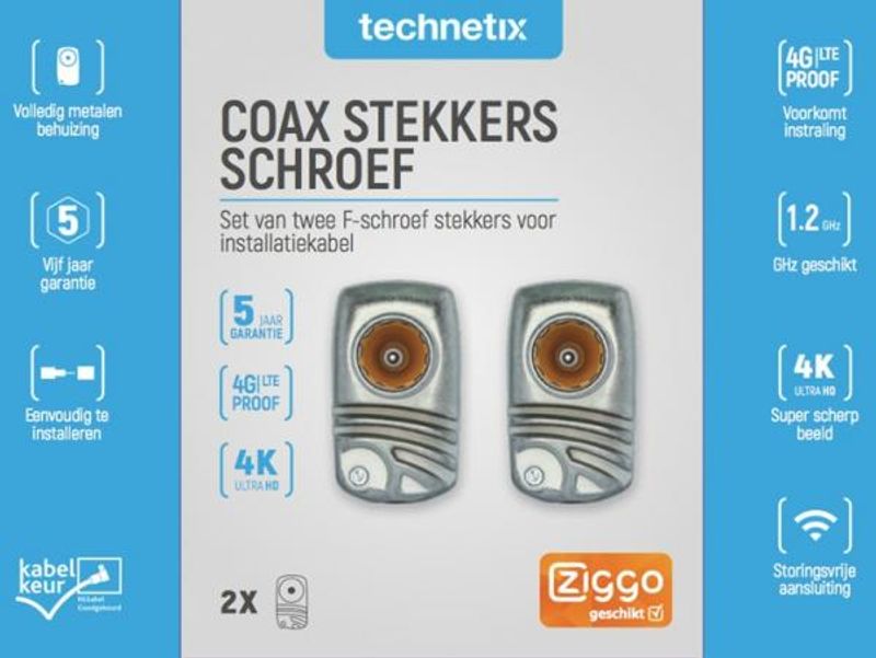 Coax pluggen F-connector 4G