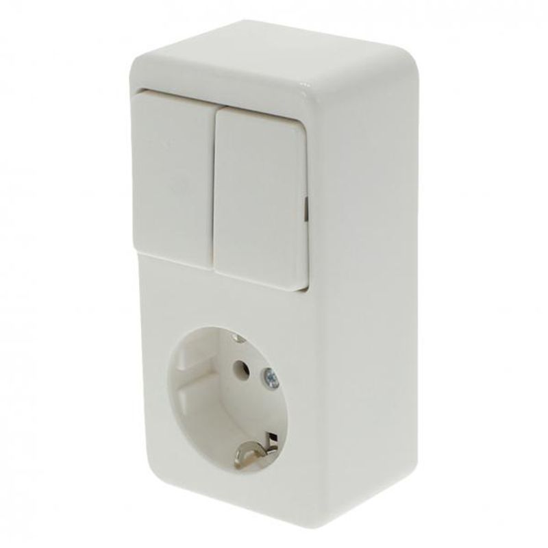 Berker opbouw combinatie serie – randaarde polarwit