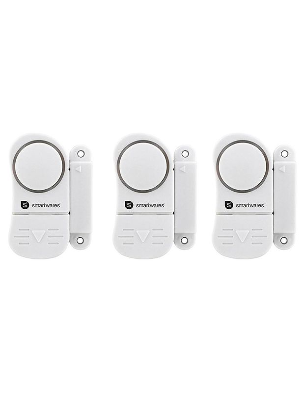 Deur/raamalarm 85dB 3-delig wit