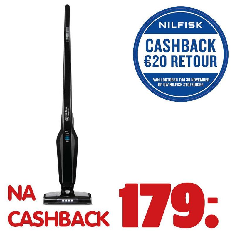 Nilfisk 2-in-1 steelstofzuiger